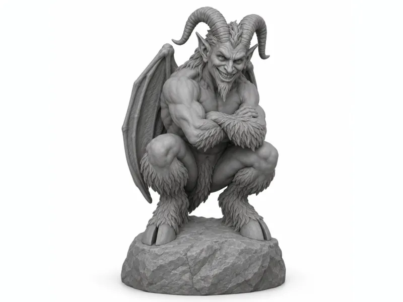 Crouching Devil on a Rock