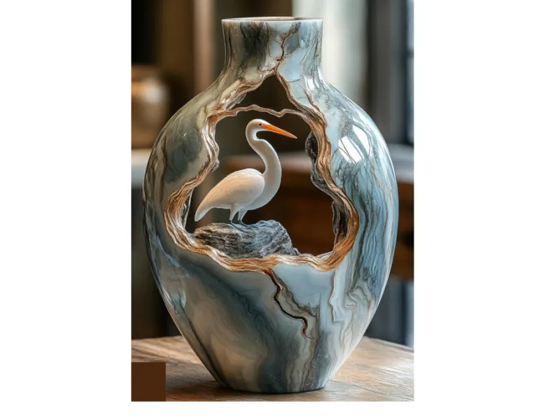 Heron in the Hollow Vessel
