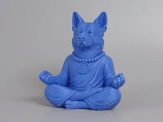 German Shepherd Dog Meditating