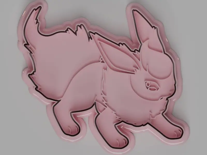 Flareon Cookie Cutter + Stamp
