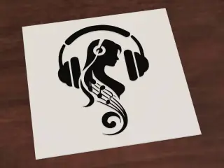 Headphones of music