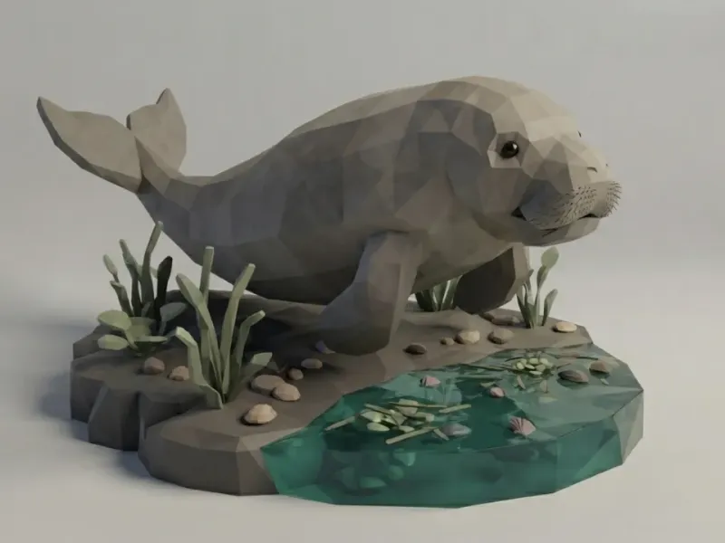 Low Poly Dugong