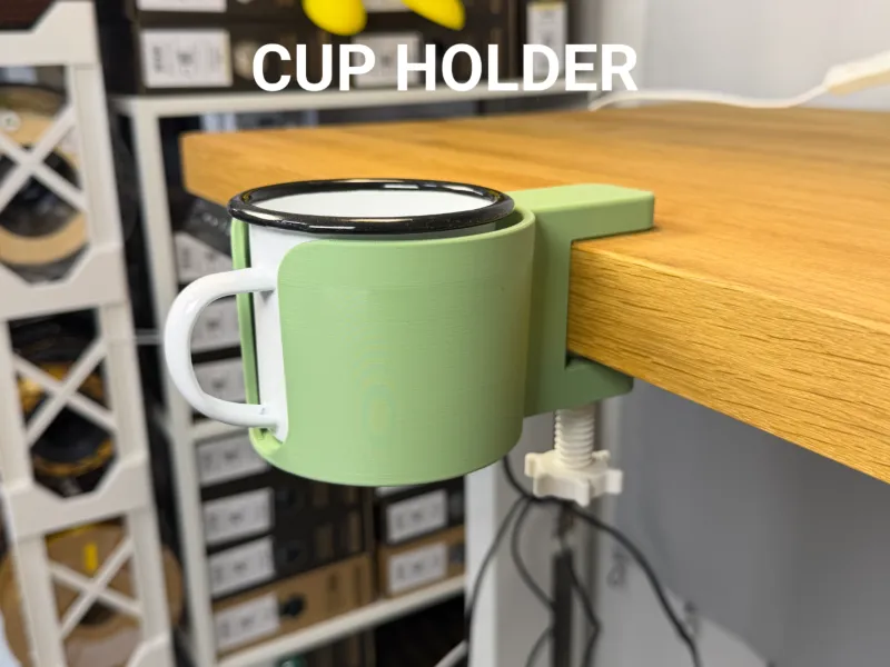 Soporte para tazas con abrazadera