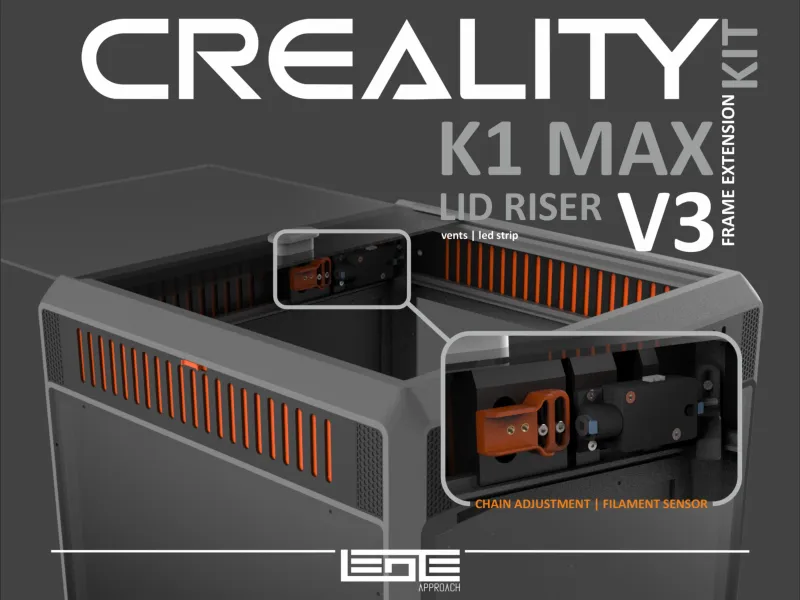 CREALITY K1max - LID RISER V3 [FRAME EXTENSION KIT]