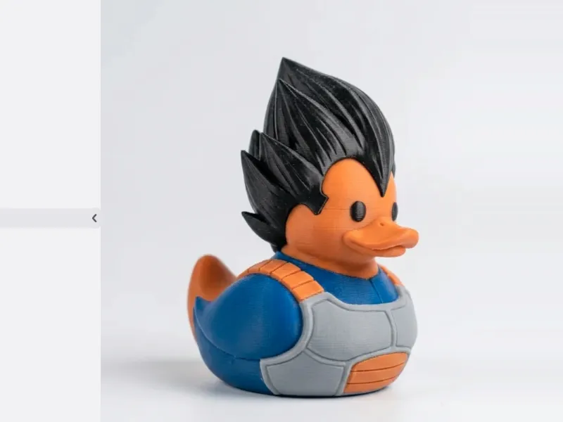 Веджета — утка для Jeep, резиновая утка Dragon Ball, многоцветная AMS