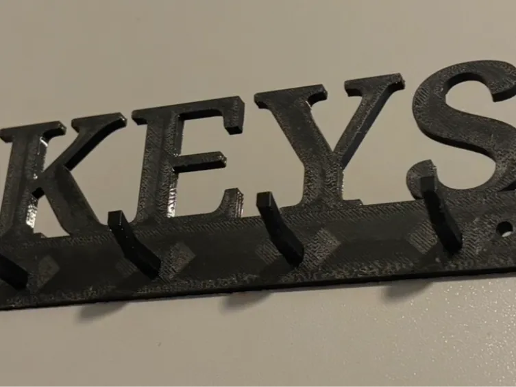 🔑KEYS Wall Hook – 3D-Printed PETG Key Rack