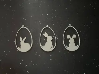 Easter Bunny Hanging Easter Eggs