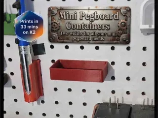 Mini Containers - For all your Small Pegboard Needs