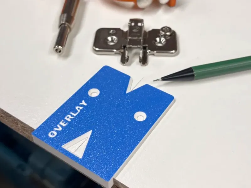 Euro hinge mounting plate jig