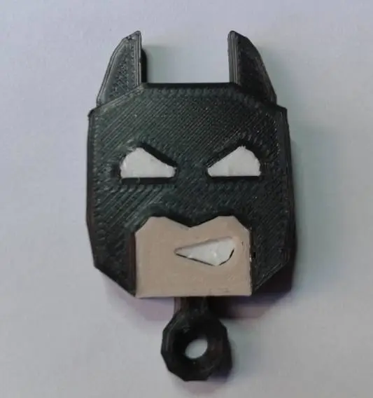 PRINT-IN-PLACE BATMAN KEYCHAIN-0