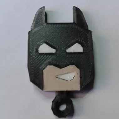 PRINT-IN-PLACE BATMAN KEYCHAIN-0