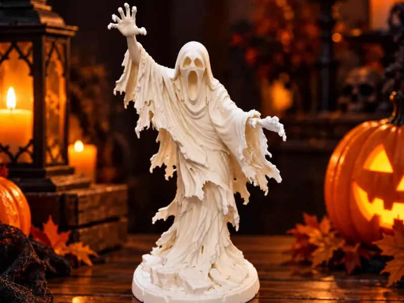 Fantasma Embrujado Gritando – Figurilla de Halloween