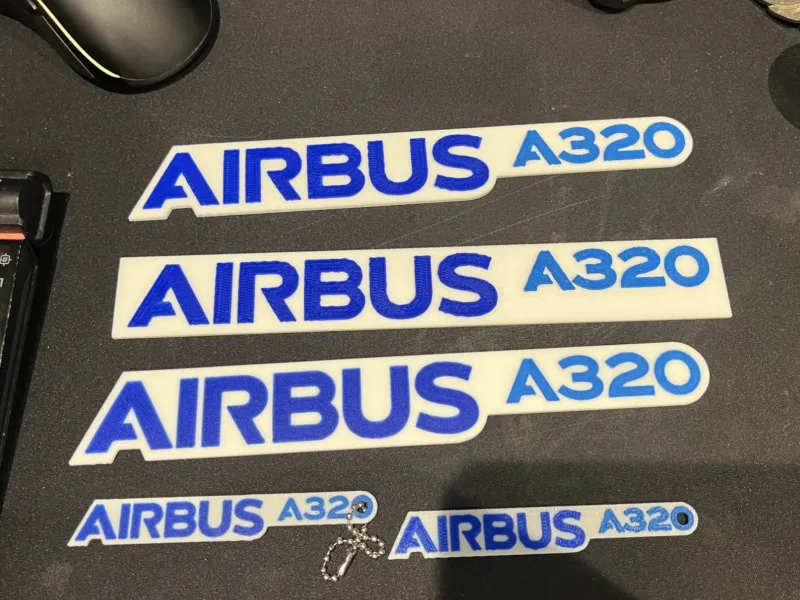 에어버스 A320 키링 및 로고