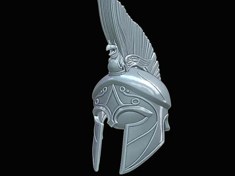 Spartan Crest Wearable Helmet STL Greek Warrior 3D Printable
