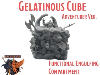 Gelatinous Cube - Adventurer Version - MGM Print-Ready Mini