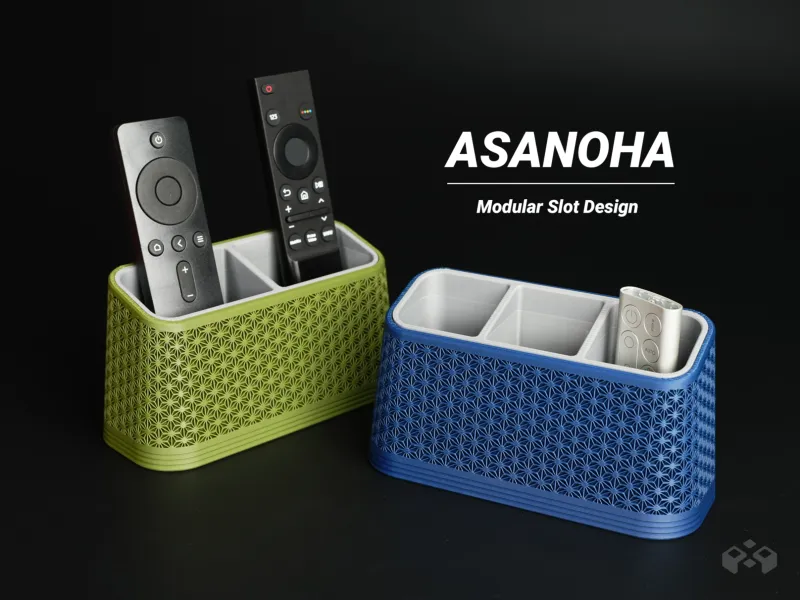 Supporto per telecomando Asanoha – Design modulare a scomparti