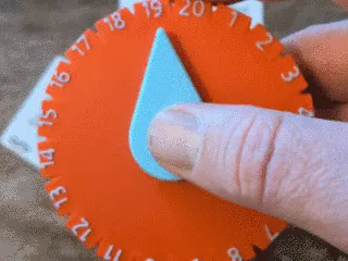 D20 Fidget Spinner Wheel