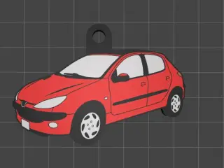 Peugeot 206 Keychain