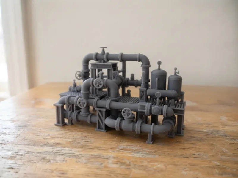 Aquarium Series Industrial Pipe Network
