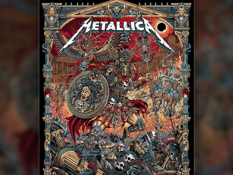 Metallica Greek Medusa Poster Athens 2026