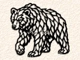bear wall art home decor-0
