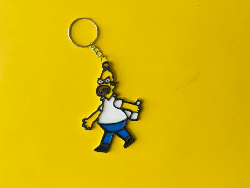 KEYCHAIN HOMER ANGRY HOMERO ENOJADO LLAVERO