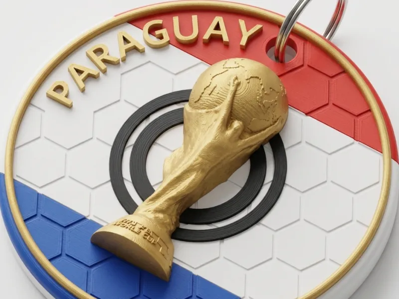 PORTACHIAVI PARAGUAY MONDIALE