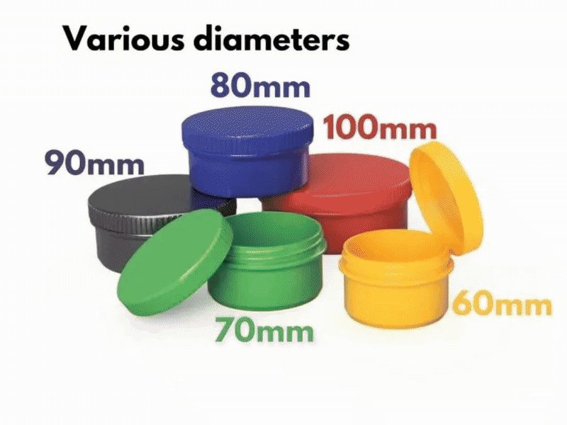 Round Containers with Screwtop Lid