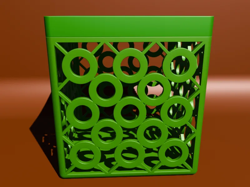 Polka Dot Mesh Basket / Pencil CAP box V3D ID-43P