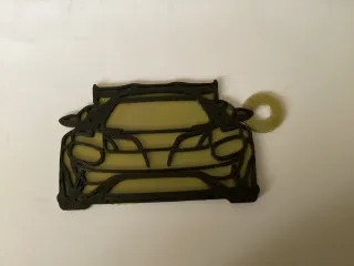 Supercar Front-View Keychain