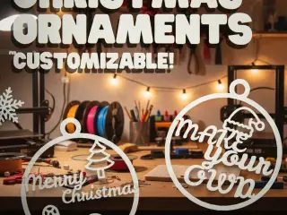 CHRISTMAS ORNAMENTS CUSTOMIZABLE