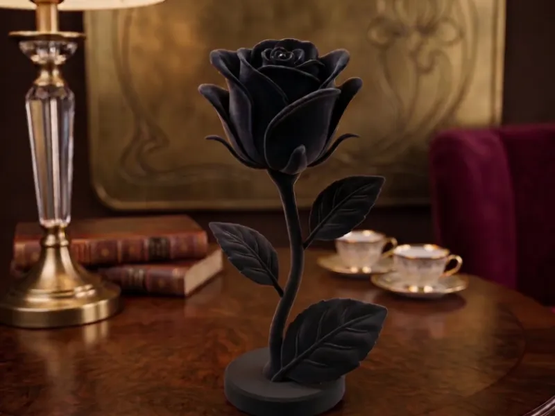 Rosa Negra – Decoración Floral Gótica