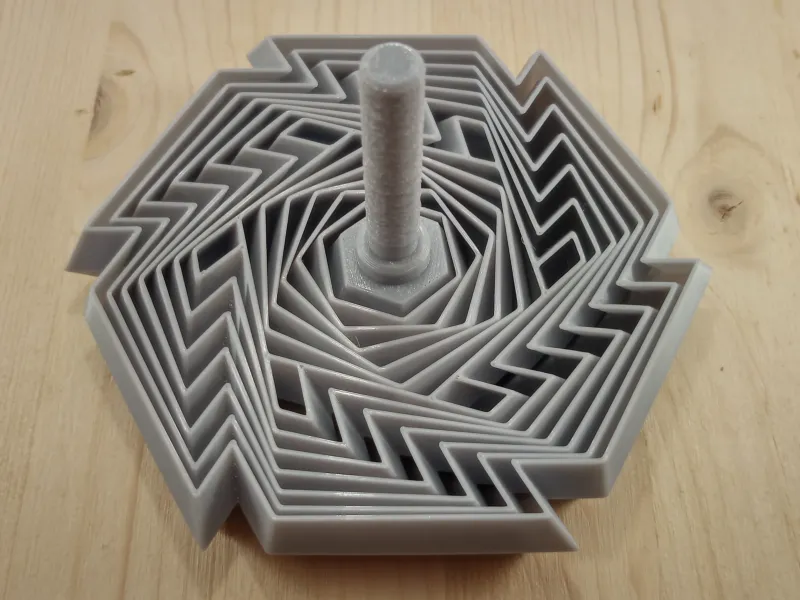 Shuriken Fractal Fidget met Handvat