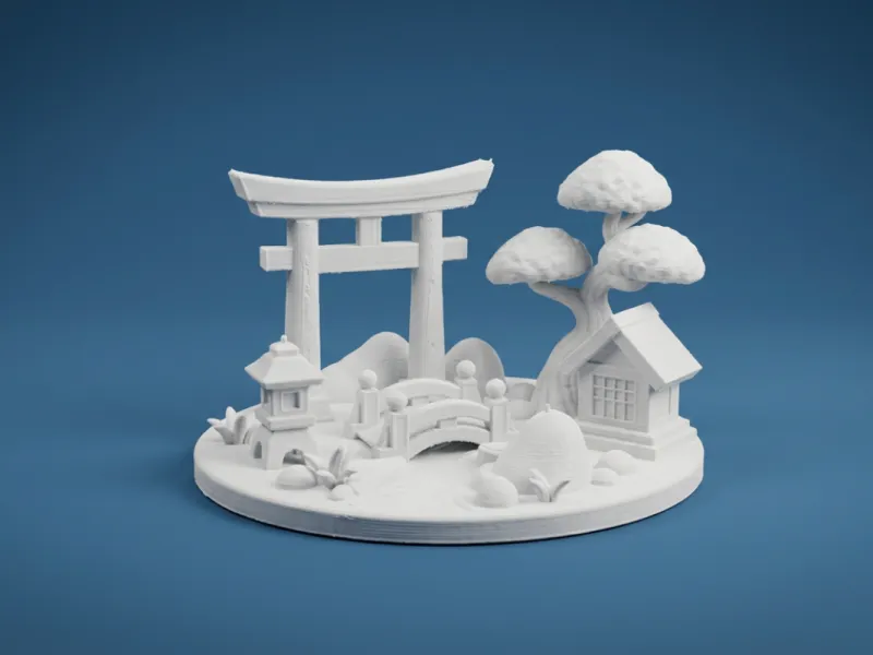 Japanese Zen Garden Diorama