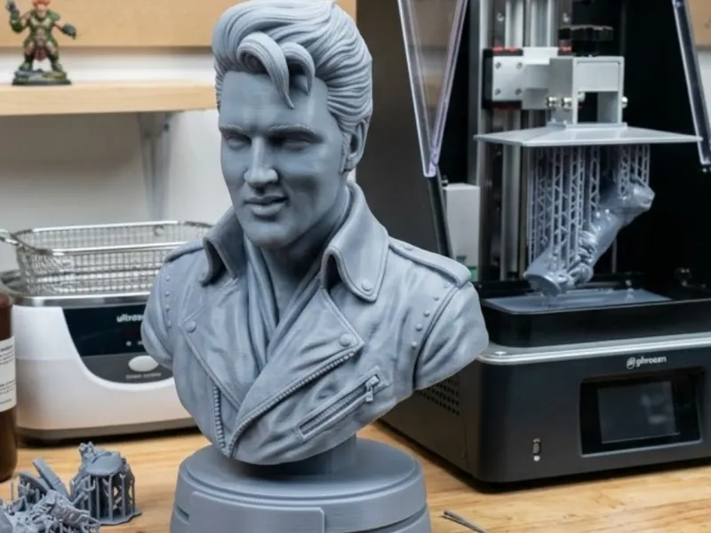 Elvis Presley Bust STL Rock and Roll Legend Sculpture 3D Pri