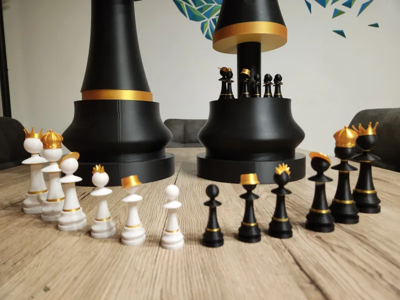Chess set Version of the Large Chess Pawn with fashion accs.