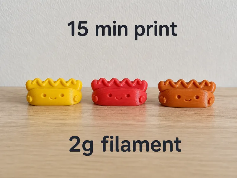Cute Hot Dog Buddy | Quick Mini Print