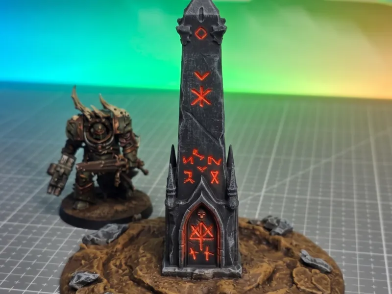Demonic Obelisk - Grimdark Wargame Terrain