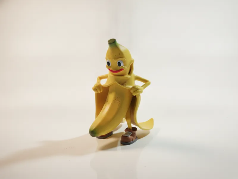 Banane qui se dévoile