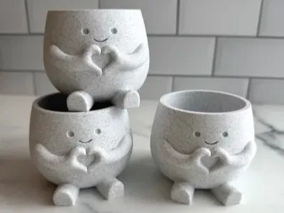 "Harten" Bloempot - Schattige Decoratie met Hartvormige Handjes