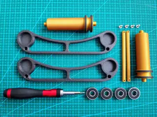 Spool roller, filament holder, spool holder