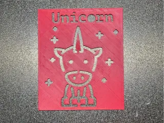 Unicorn Drawing Stencil