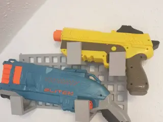 Wall NERF gun holder