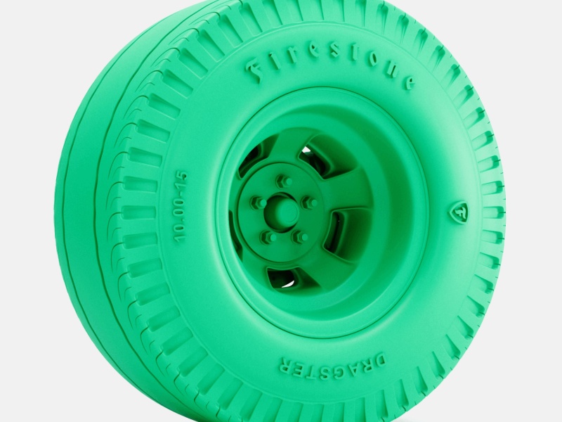 15x10 Halibrand Sprintホイール、Firestoneタイヤ