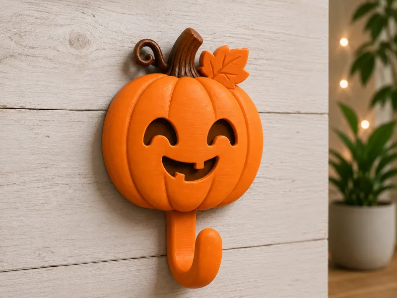 Cute Pumpkin Wall Hook – Halloween Decoration