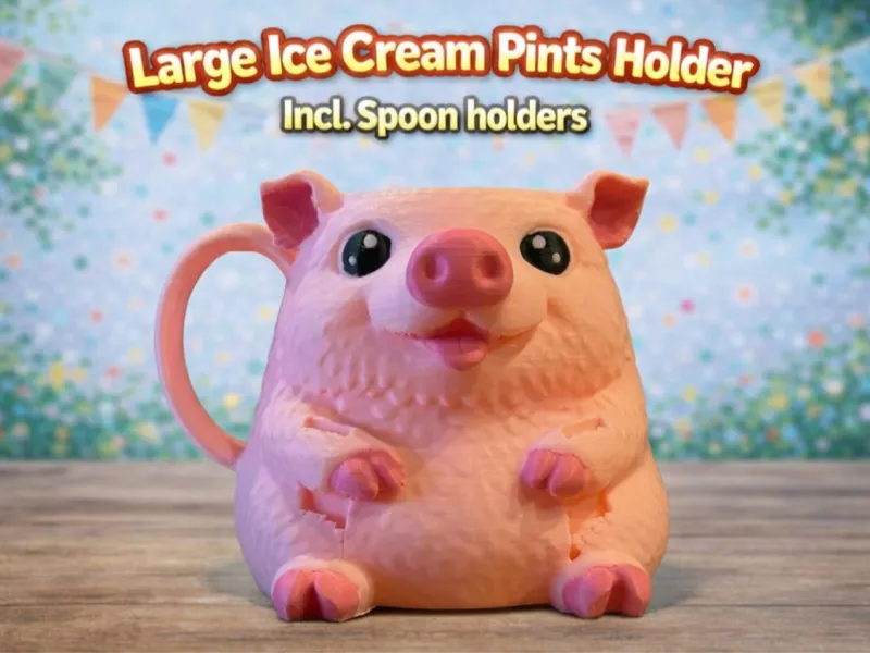 子豚アイスクリームパイントホルダー