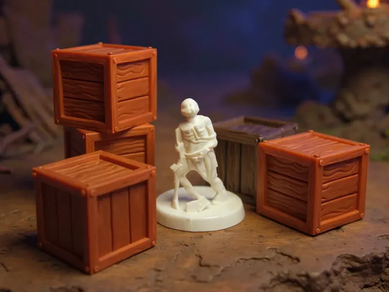 Wooden crate - DND scatter terrain