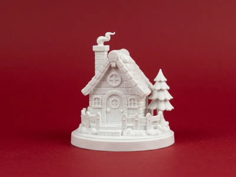 Cozy Winter Cottage Figurine