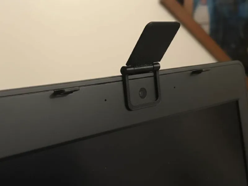 開閉式プライバシーシャッター付きノートPCカメラカバー