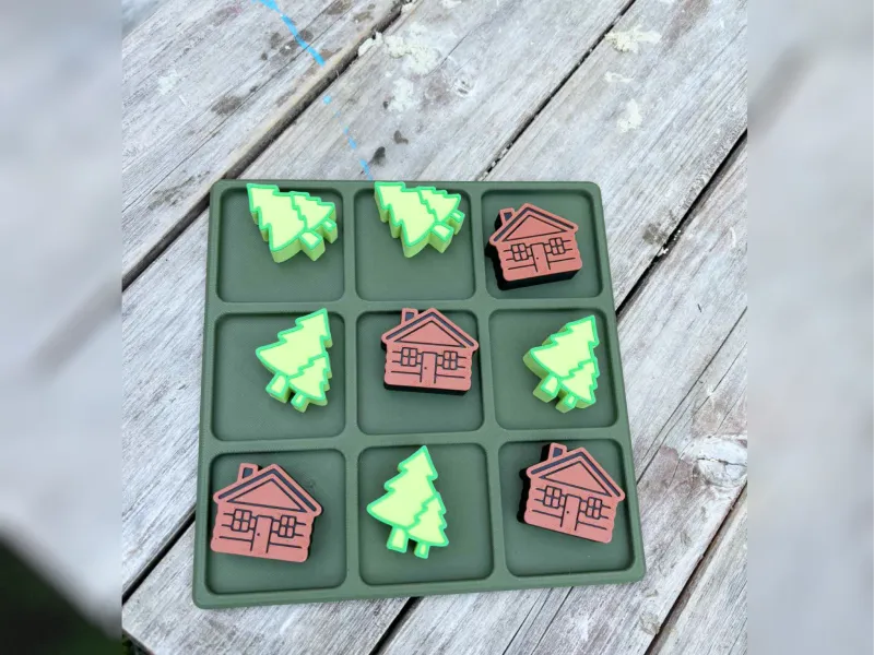 Jeu de morpion de camping